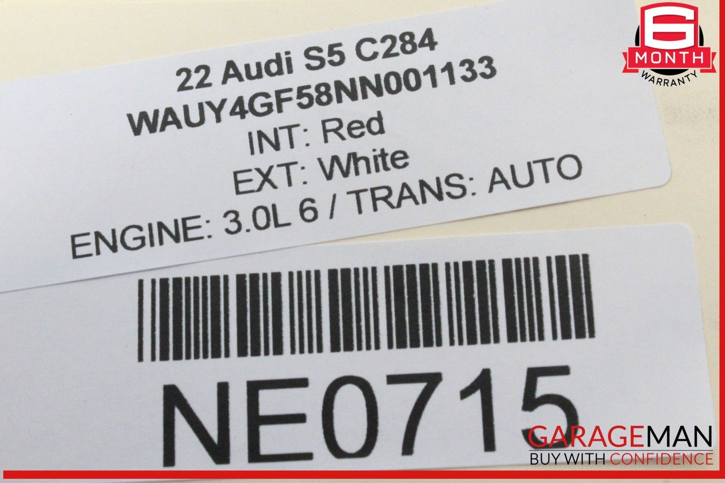 18-24 Audi S5 A5 Rear Right Side Inner Tail Light Lamp LED 8W6945094AB OEM