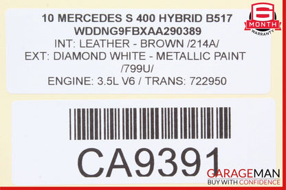 07-14 Mercedes W221 S400 CL550 CL600 Gas Accelerator Pedal 2213000104 OEM
