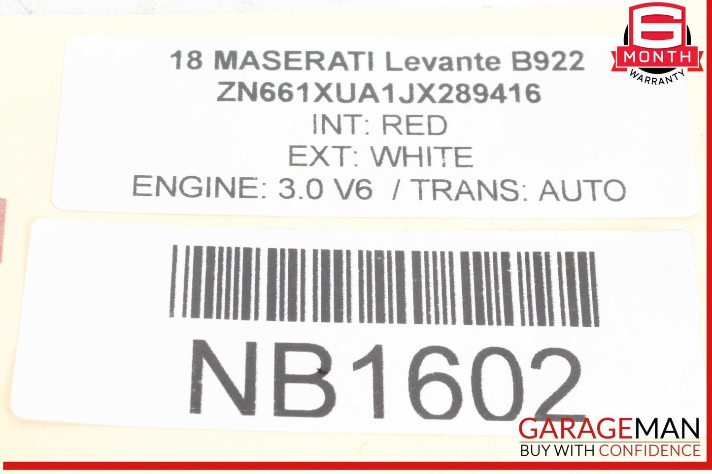 17-20 Maserati Levante M161 3.0L V6 Engine Motor Cover Trim Panel OEM