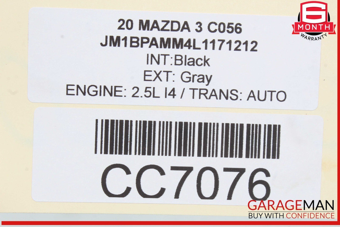 19-20 Mazda 3 2.5L FWD Automatic Transmission Gearbox Assembly OEM 23k