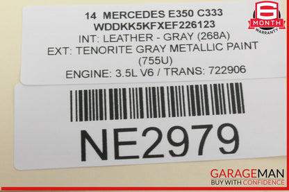 11-17 Mercedes W207 E350 E550 Right Passenger Side Door Airbag 2078602402 OEM