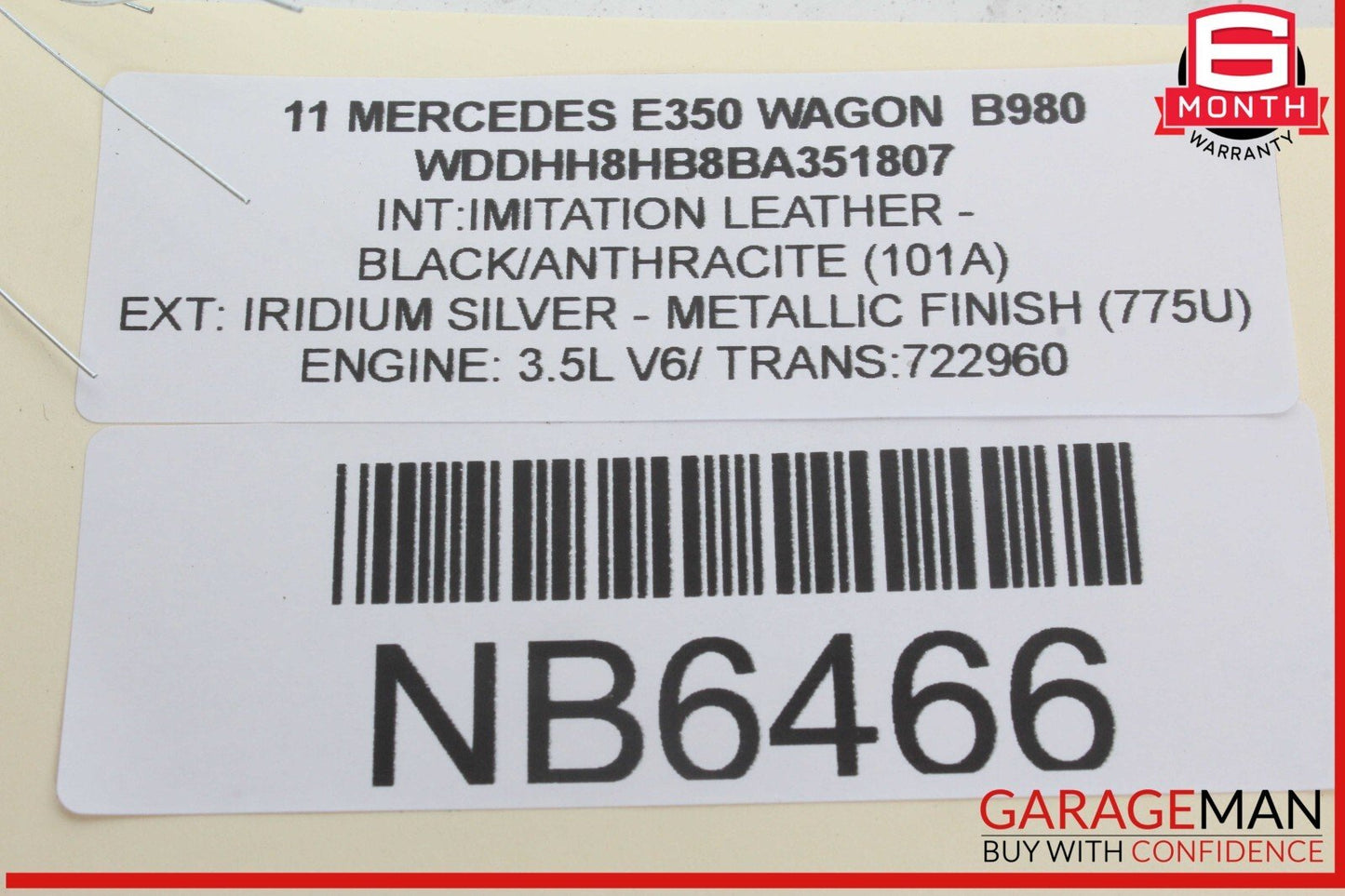 10-13 Mercedes W212 E350 Wagon Front Right Side Rear View Door Mirror OEM
