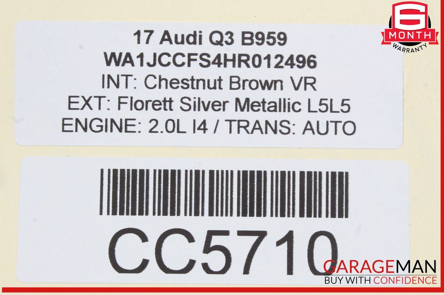 17-19 Audi Q3 Emergency Spare Tire Wheel Donut Rim R18 OEM