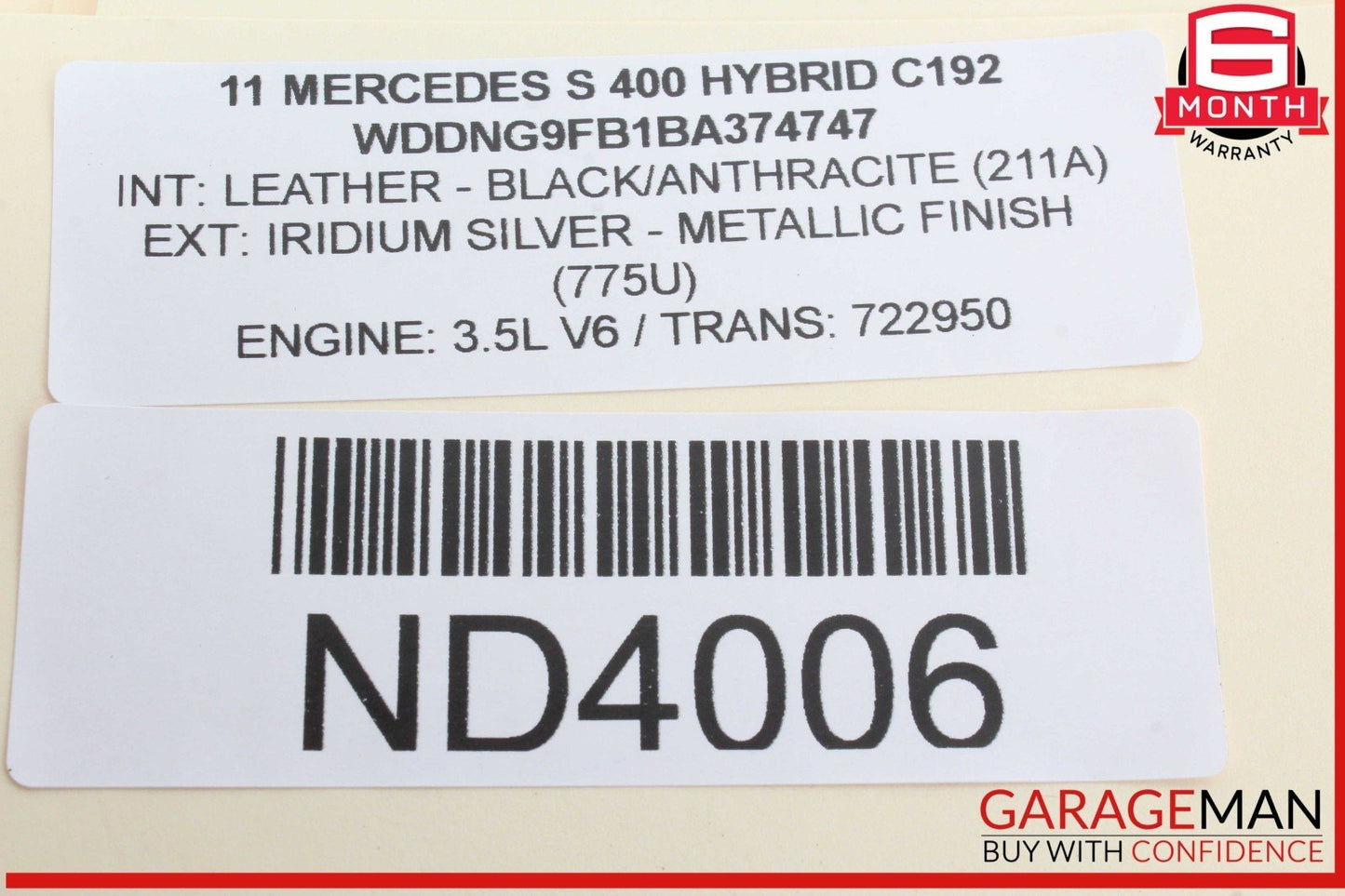 07-13 Mercedes W221 S400 Hybrid Cluster Control Switch 2218215451 OEM