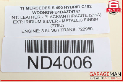07-13 Mercedes W221 S400 Hybrid Cluster Control Switch 2218215451 OEM