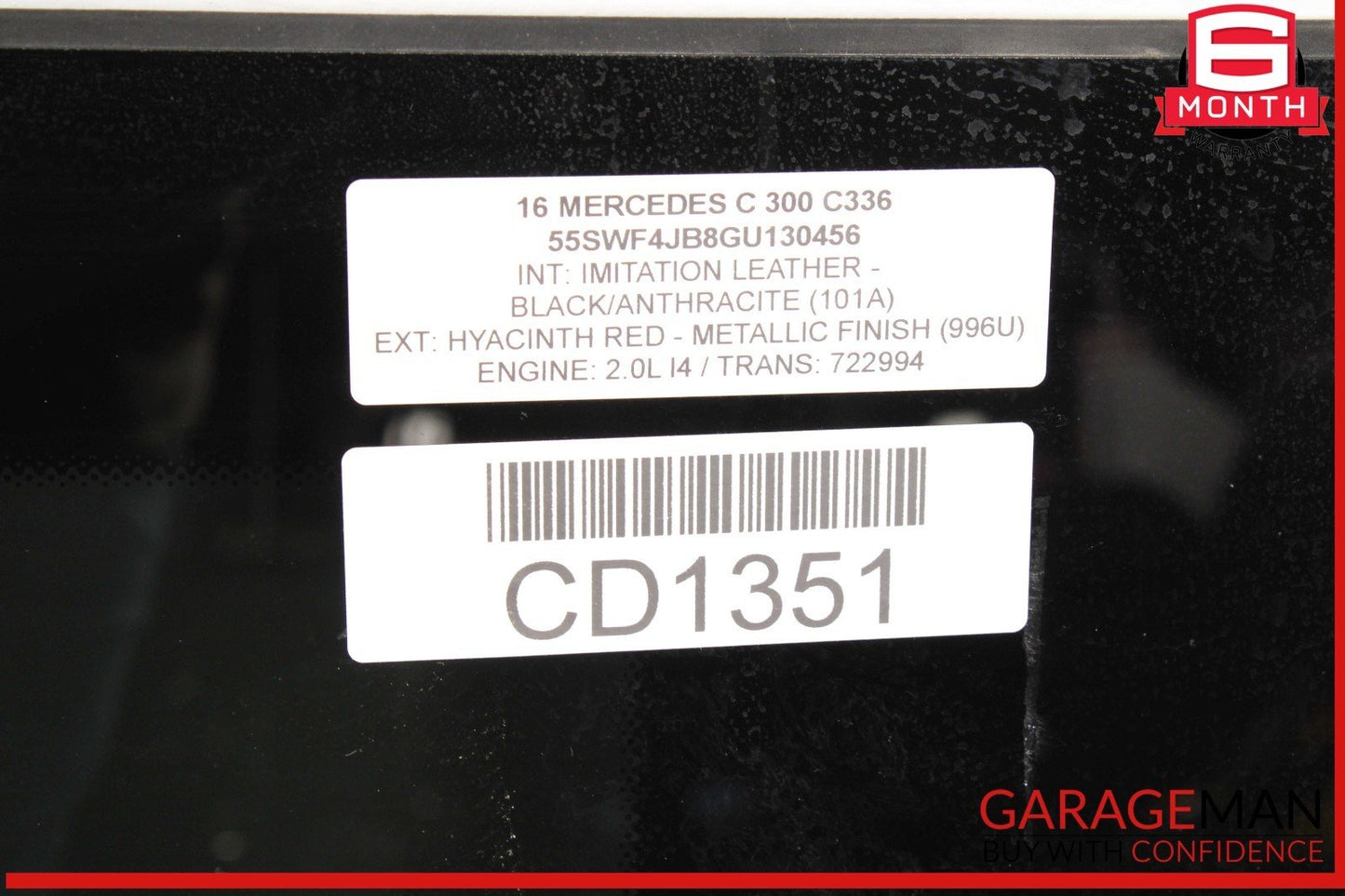15-21 Mercedes W205 C300 C63 AMG Sliding Panoramic Sunroof Sun Roof Glass OEM