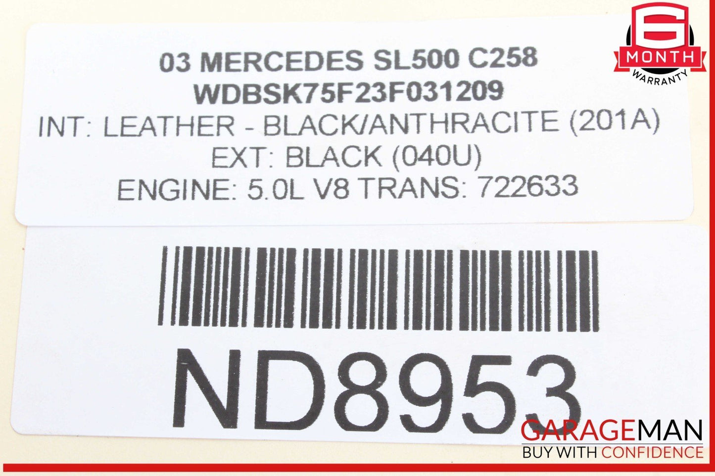 03-06 Mercedes R230 SL500 SL600 ABC Hydraulic Suspension Line Hose Pipe OEM