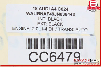 17-24 Audi A4 Front Dash Dashboard Instrument Panel Cover Trim Black OEM