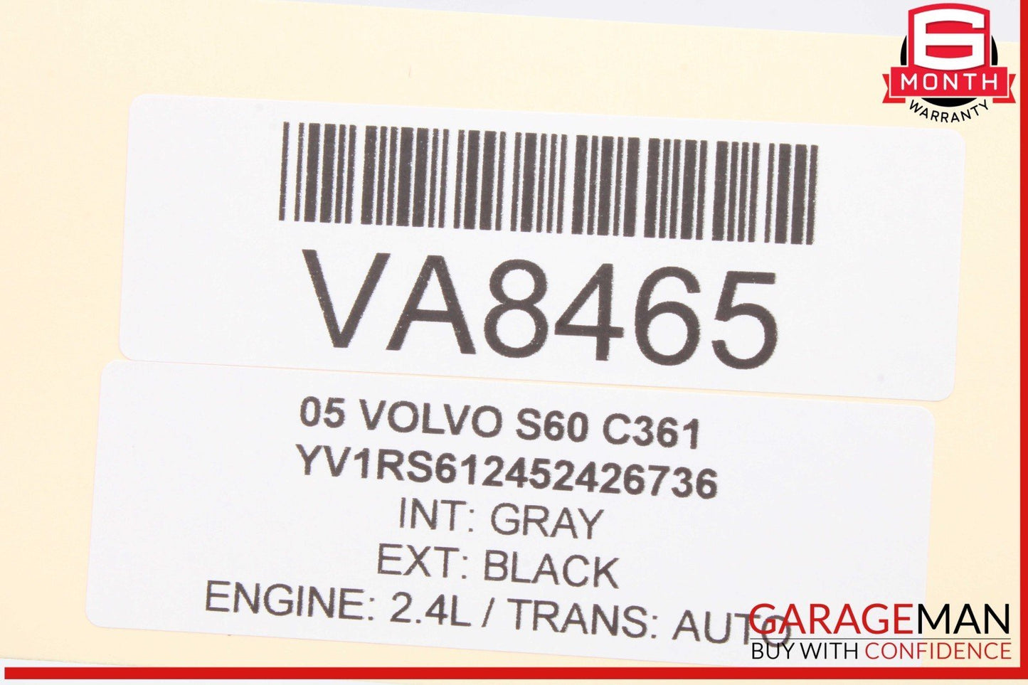 05-07 Volvo S60 V70 Rear Trunk Fuse Panel Relay Box 8688264 OEM
