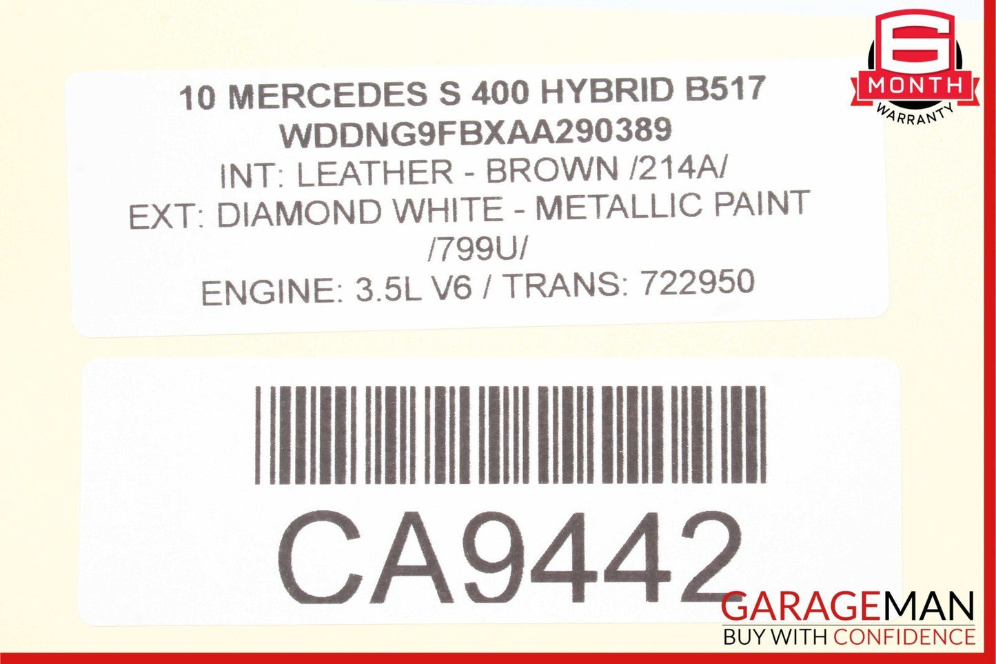 10-13 Mercedes W221 S400 S550 S350 Door Harness Rear Left or Right Side OEM
