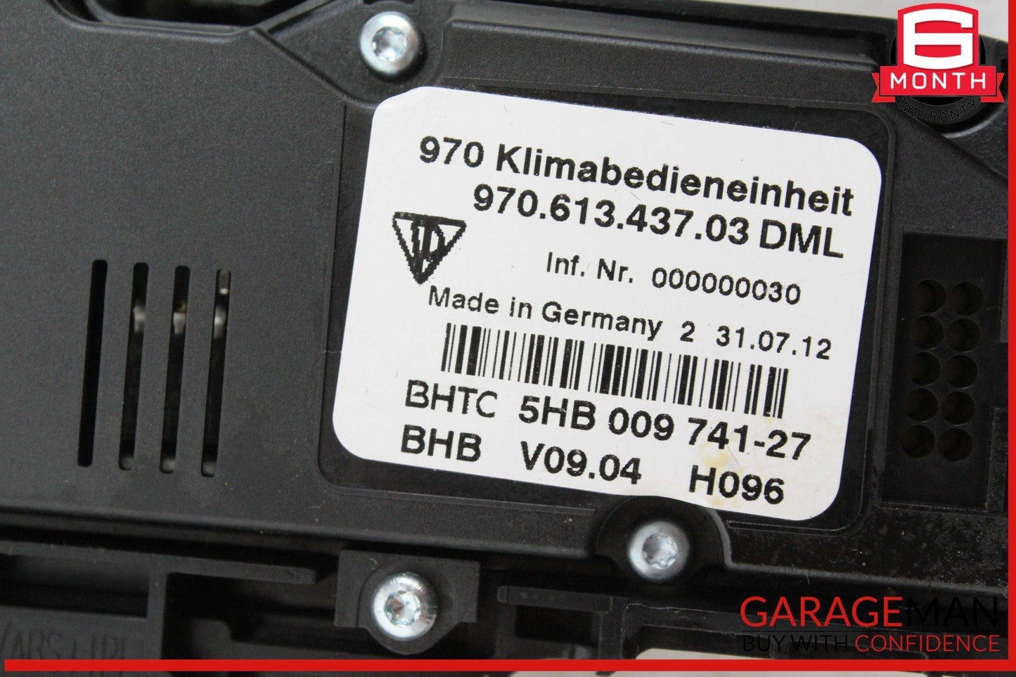 10-13 Porsche Panamera 970 Center Console Multifunction Switch Control OEM
