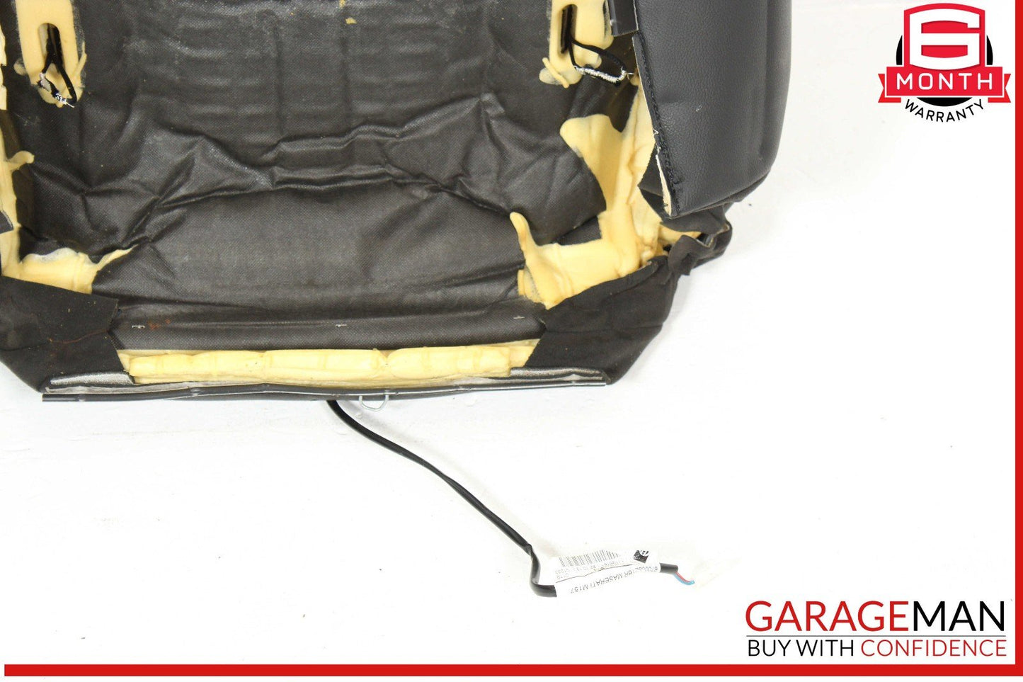 14-17 Maserati Ghibli M157 Front Right Top Upper Seat Cushion Black OEM