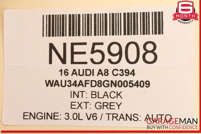 11-18 Audi A8 S8 Front Right Side Door Rear View Mirror Gray w/ Camera OEM