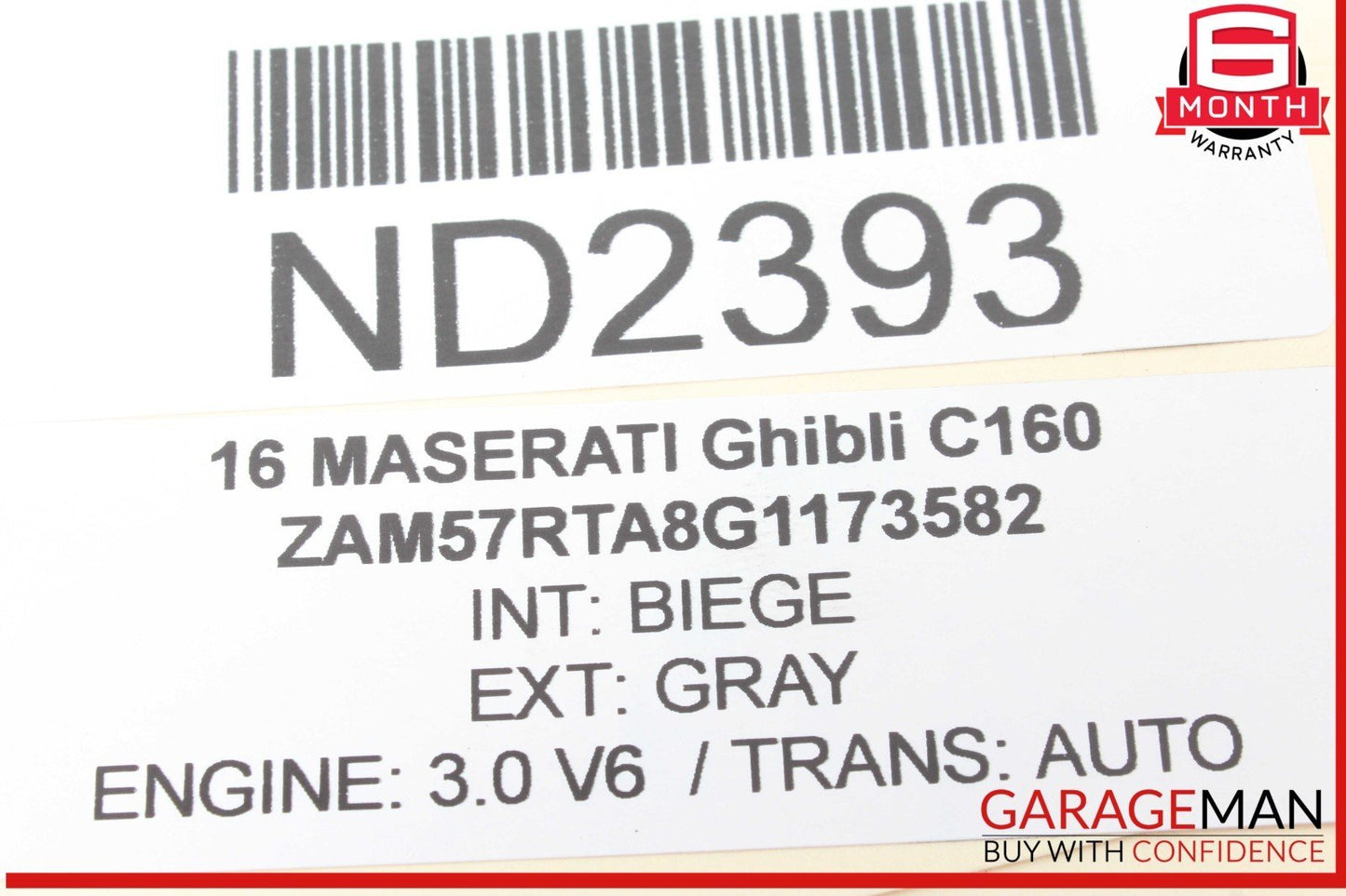14-16 Maserati Ghibli M157 Right Front Right Side Upper Control Arm 670004186