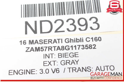 14-16 Maserati Ghibli M157 Right Front Right Side Upper Control Arm 670004186
