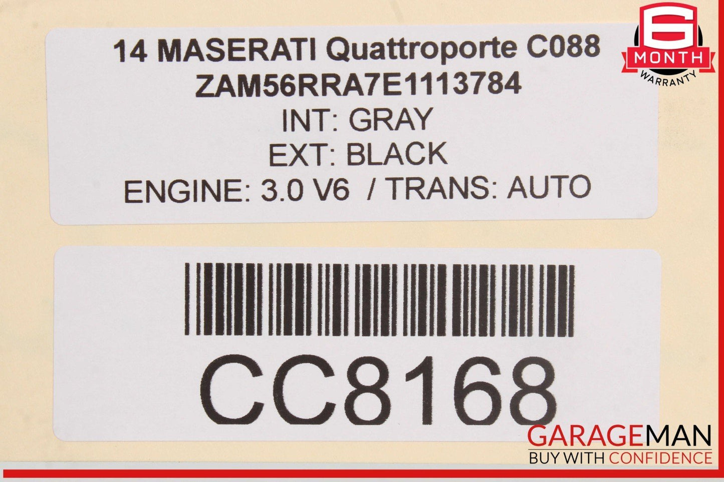 14-22 Maserati Quattroporte M156 Rear Right Side Door Window Sun Shade OEM