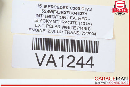 15-20 Mercedes W205 C300 Rear Left Side Exterior Door Handle Keyless Go OEM