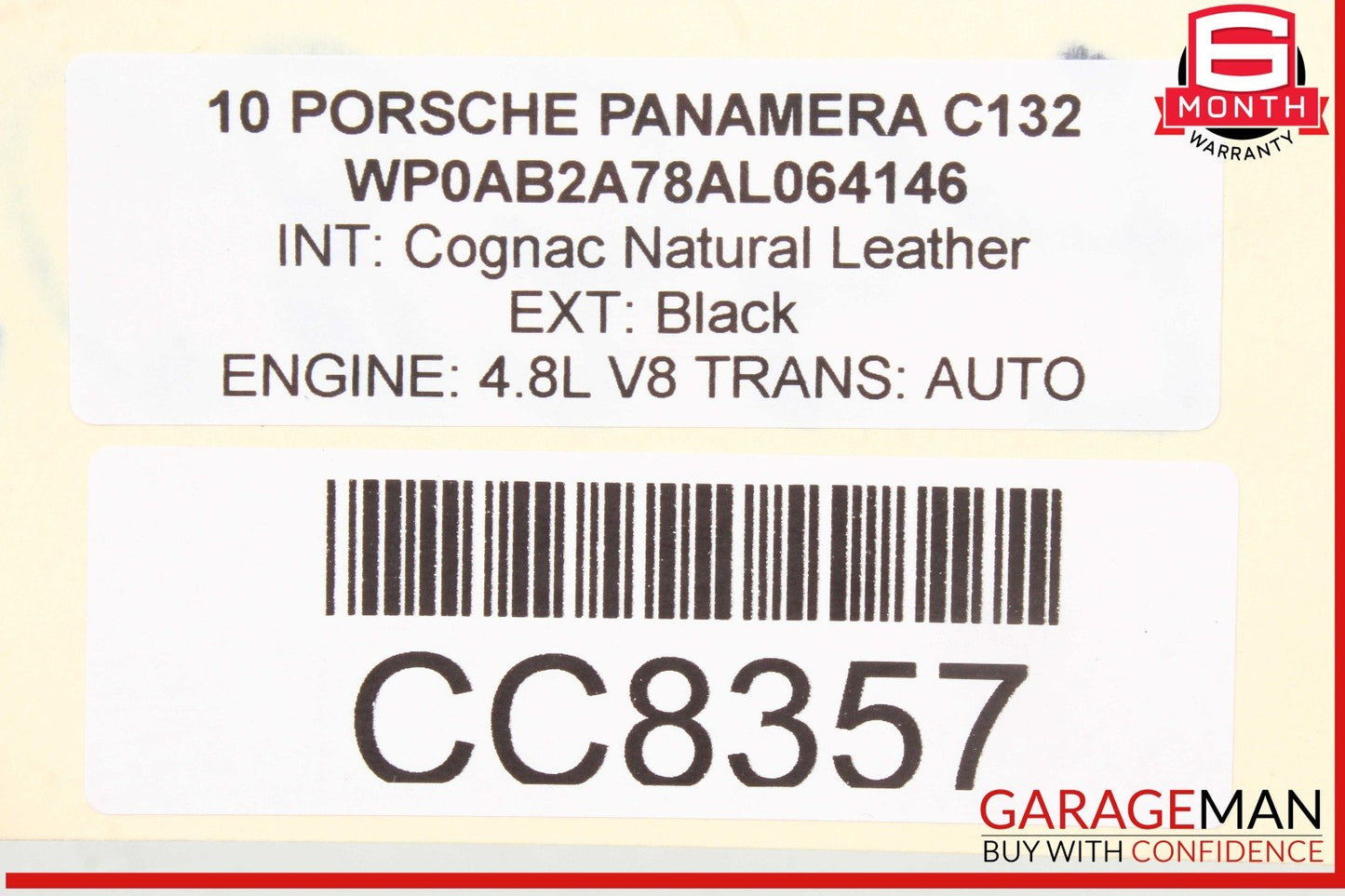10-16 Porsche Panamera 970 Rear Sway Bar Stabilizer Anti Roll Assy OEM