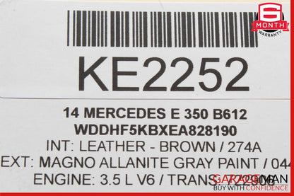 10-18 Mercedes W212 E350 Rear Fuse Relay Box SAM Signal Acquisition Assembly OEM
