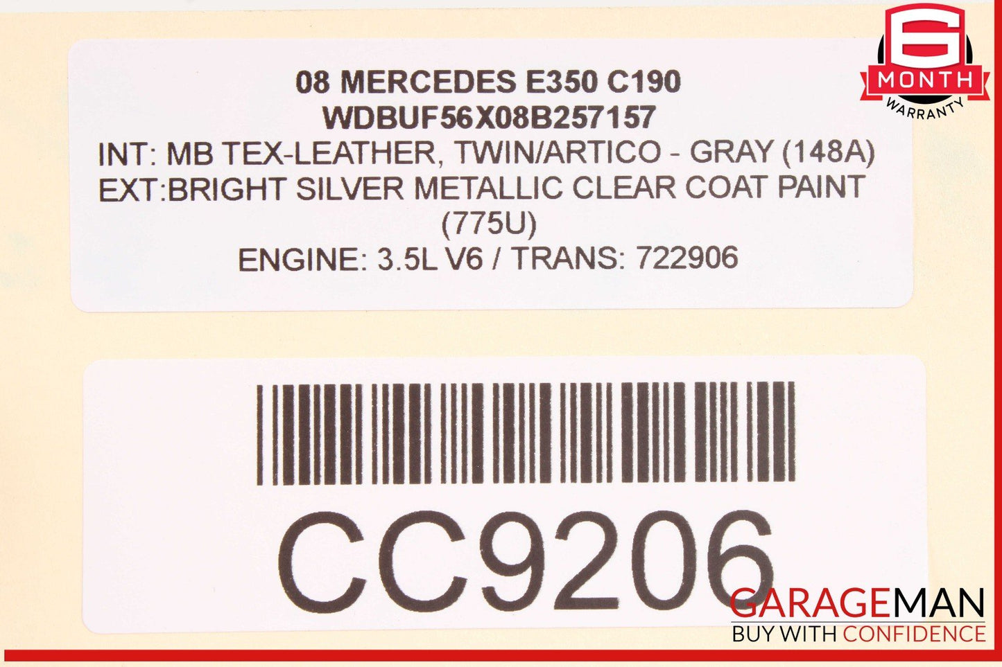 07-08 Mercedes W211 E350 Fuel Tank Reservoir Assembly OEM