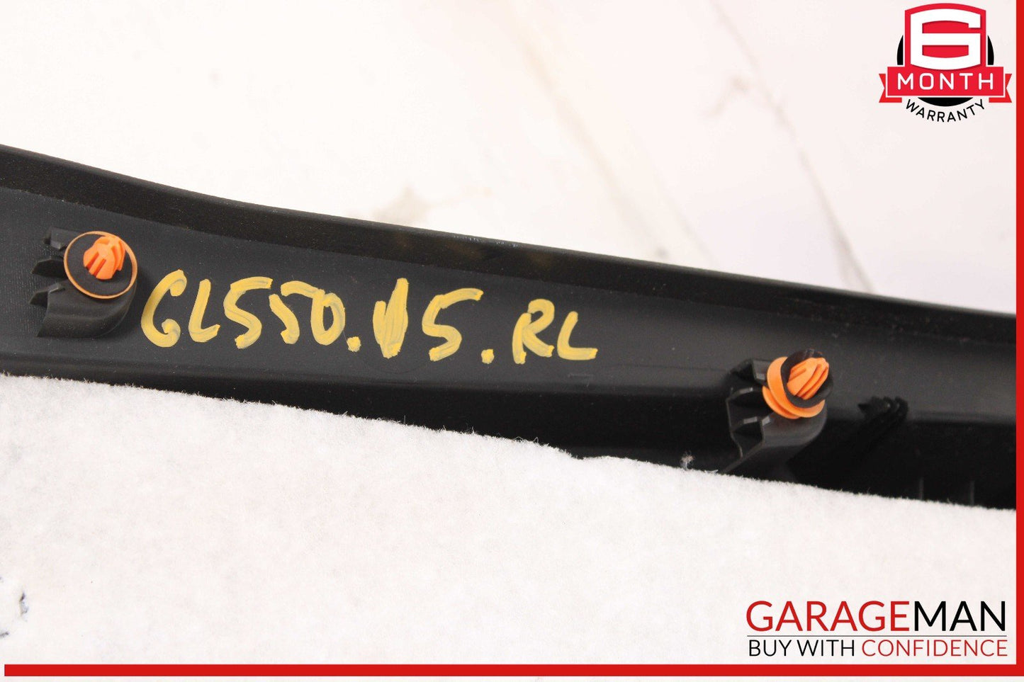 13-16 Mercedes X166 GL550 GL350 Interior Door Panel Rear Left Side Black OEM