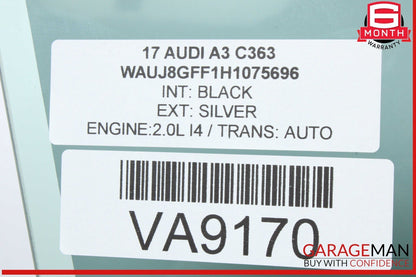 15-20 Audi A3 S3 Front Right Passenger Side Door Window Glass 8V5845202 OEM