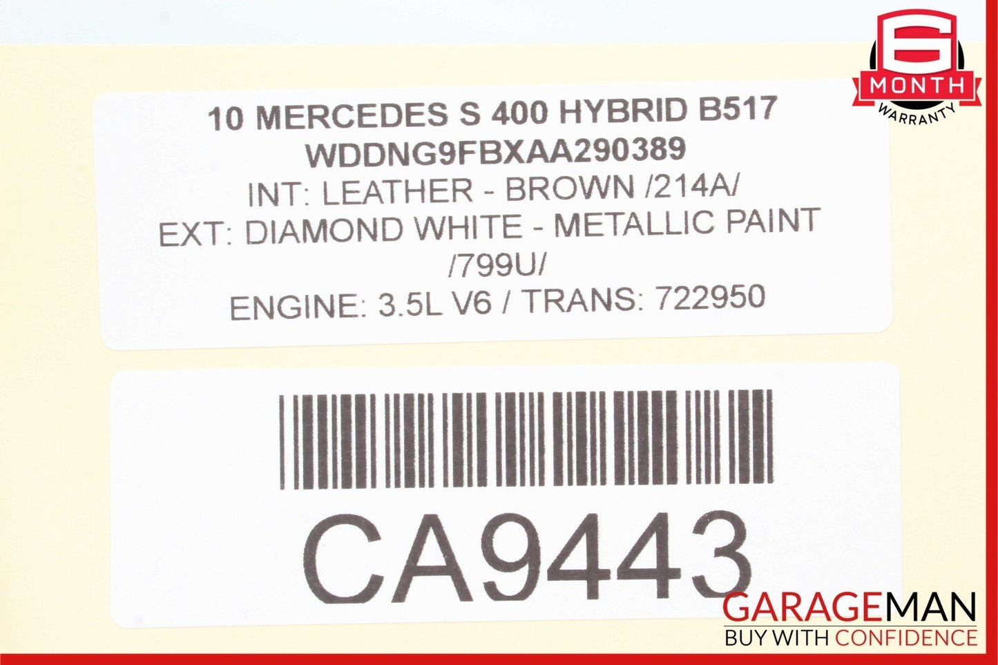 10-13 Mercedes W221 S400 S550 S350 Door Harness Rear Left or Right Side OEM