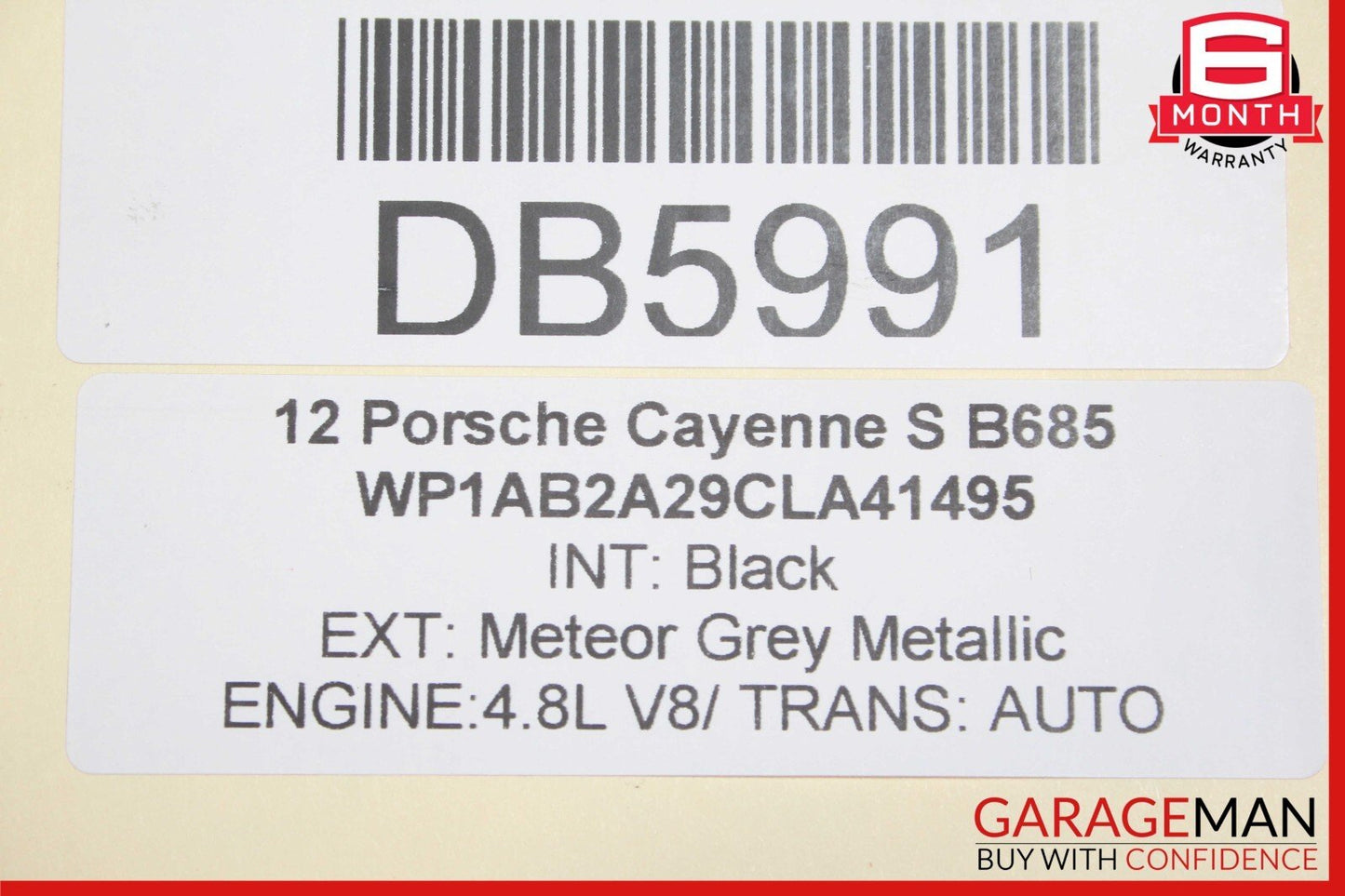 11-14 Porsche Cayenne 958 Front Dash Dashboard Panel Cover Trim Assembly Gray