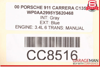 99-05 Porsche 996 Carrera 911 Rear Bumper Support Reinforcement Impact Bar OEM