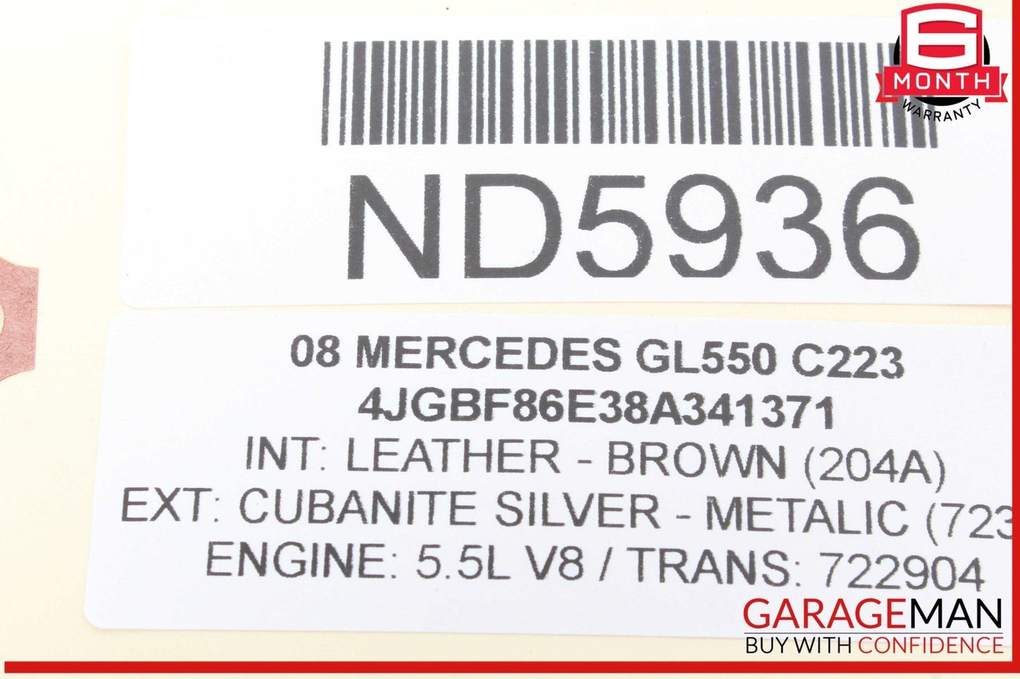 03-12 Mercedes X164 GL550 GL450 ML350 Front Right Seat Control Module OEM