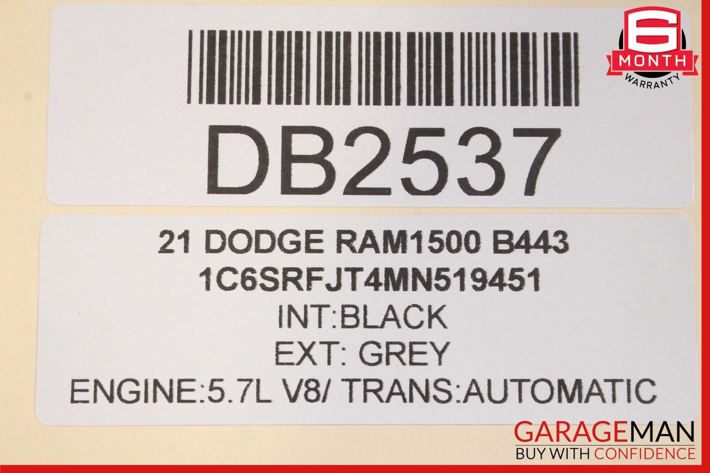 19-23 Dodge RAM 1500 Rear Prop Propeller Driveshaft Drive Shaft P68304481AB OEM