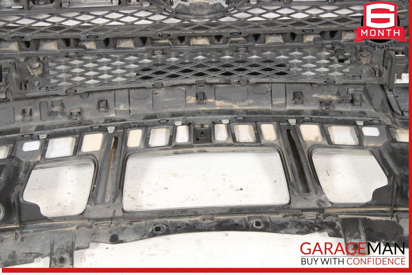 13-16 Mercedes X166 GL450 Base Front Bumper Cover Grille Trim Assembly OEM