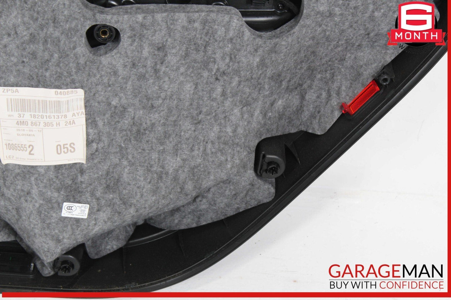 17-19 Audi Q7 Rear Left Driver Side Interior Door Panel Trim OEM