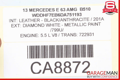 08-19 Mercedes W212 E63 AMG Trunk Remote Power Closing Latch Lock 2047500060 OEM