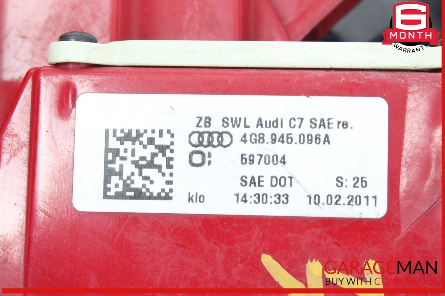 12-15 Audi A7 Quattro Rear Right Passenger Side Outer Tail Light Tail Lamp OEM