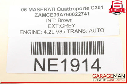 03-10 Maserati Quattroporte M139 Front Left Side Spindle Knuckle Hub Bearing OEM