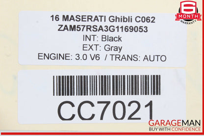 14-22 Maserati Ghibli S Q4 M157 Front Right Passenger Side Door Shell OEM