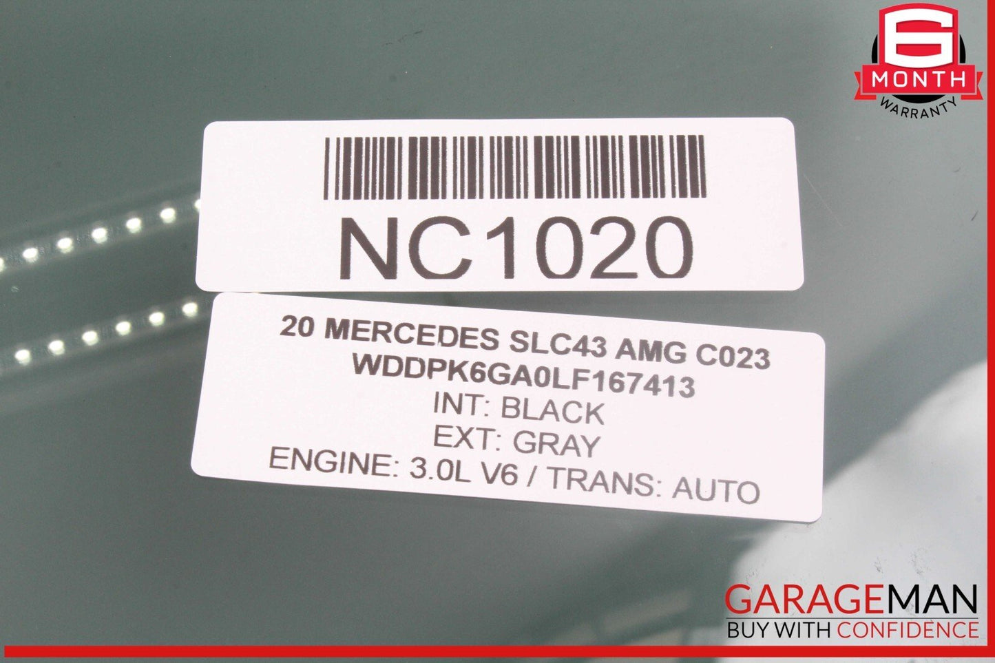 12-20 Mercedes R172 SLC43 AMG SLK350 Front Left Driver Side Door Window Glass OEM