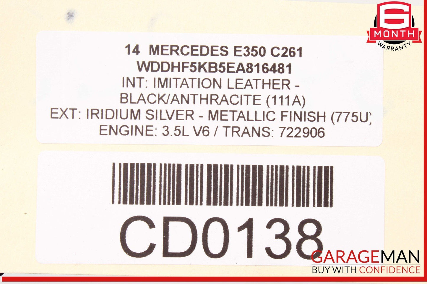 14-16 Mercedes W212 E350 E550 Front Dashboard Dash Board Panel Cover Assy OEM