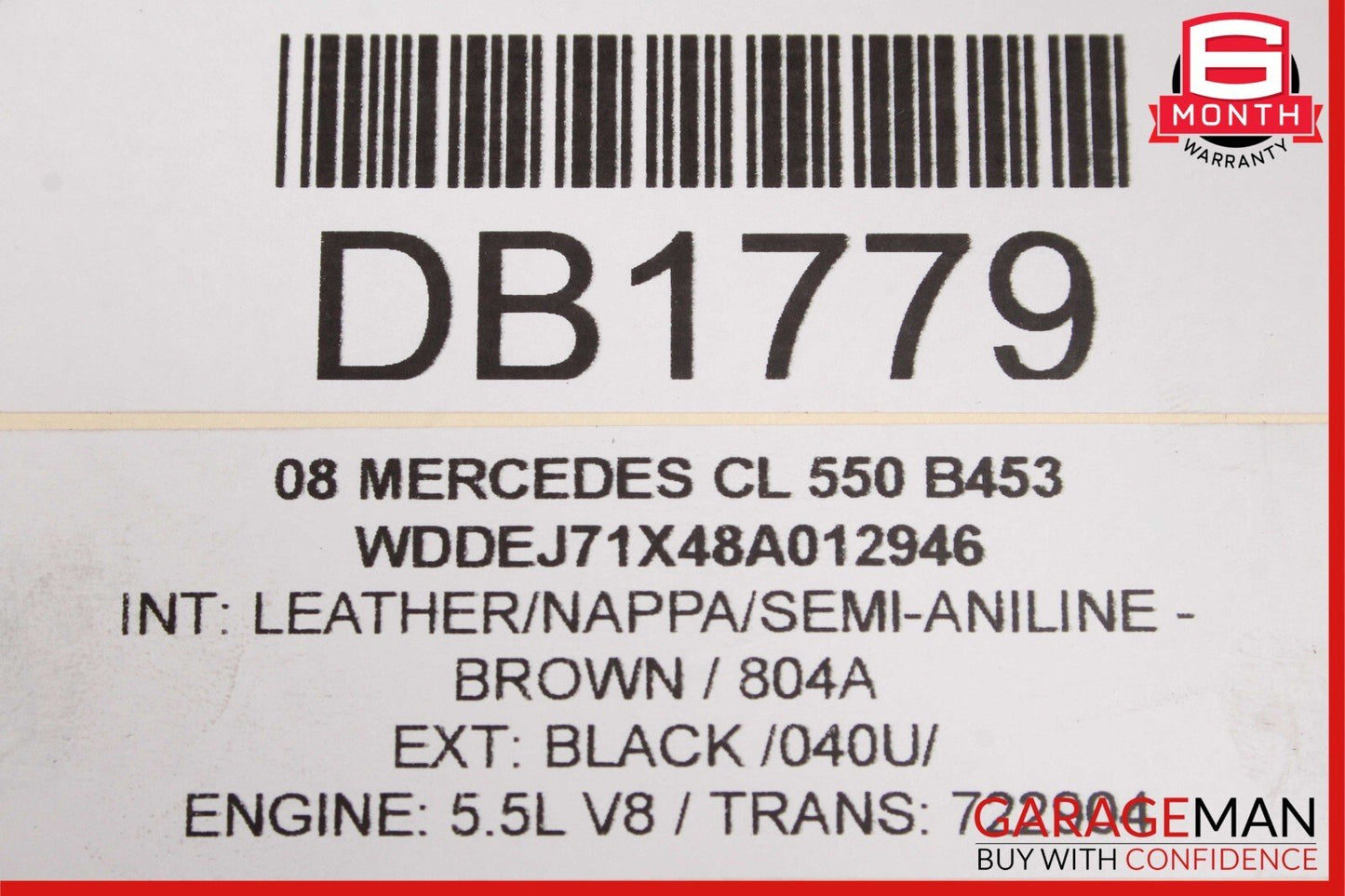 07-14 Mercedes S550 CL550 Front Bumper Reinforcement Impact Crash Bar Rebar Assy