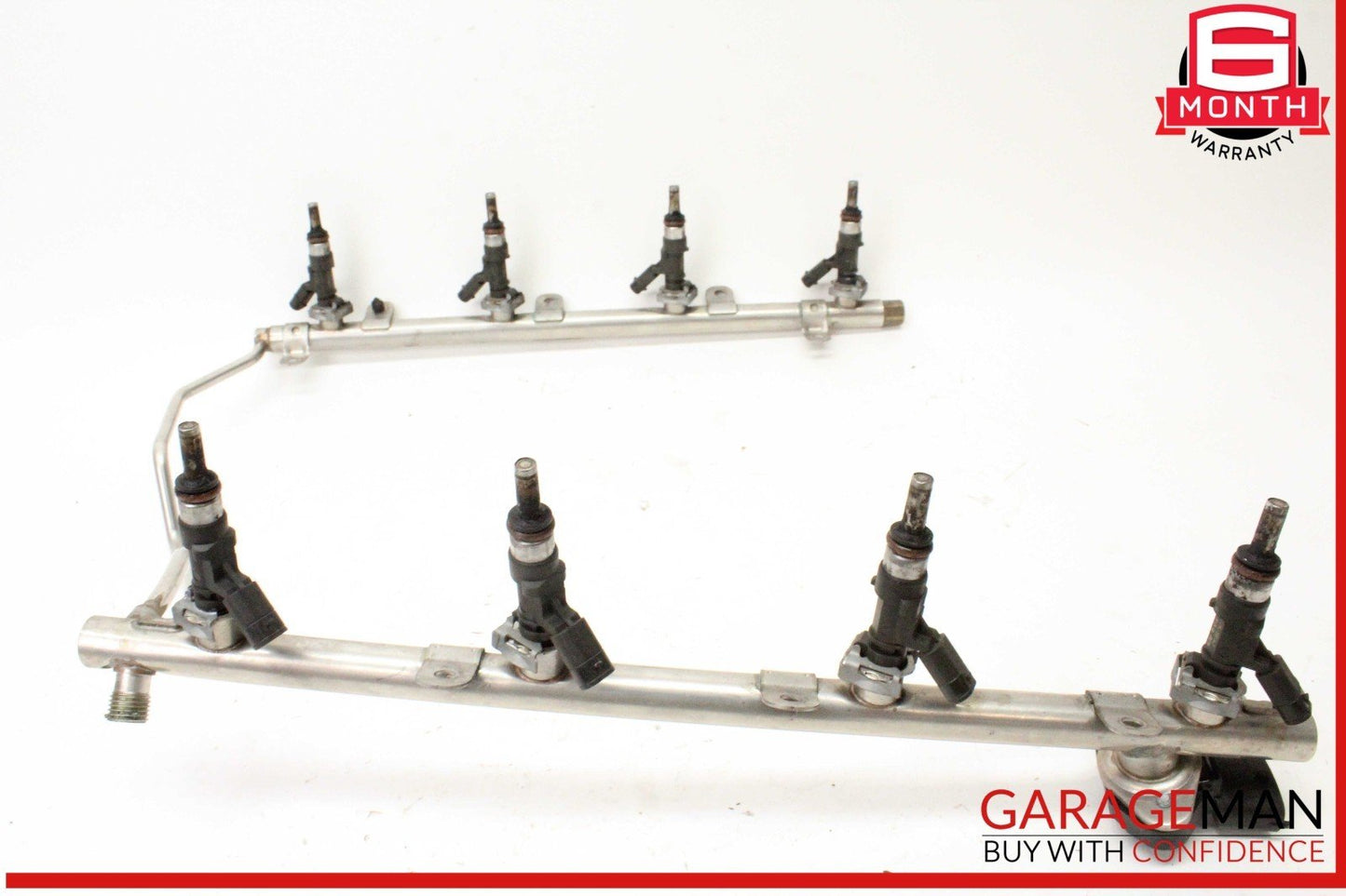 07-12 Mercedes W219 CLS63 SL63 AMG Engine Fuel Injector Rail w/ Injectors OEM