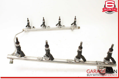 07-12 Mercedes W219 CLS63 SL63 AMG Engine Fuel Injector Rail w/ Injectors OEM