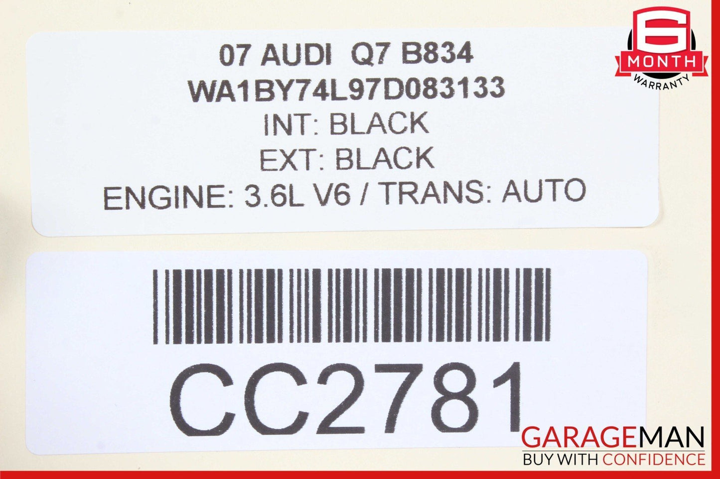 07-15 Audi Q7 Complete Panoramic Sunroof Sun Roof Glass Motor Frame Assembly OEM