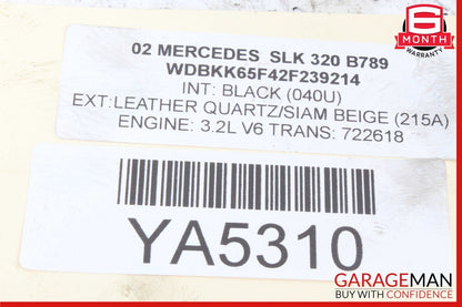 01-04 Mercedes R170 SLK230 Power Steering Rack Gear Box Gearbox 1244610805 OEM