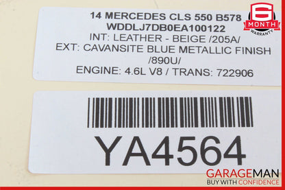 12-18 Mercedes W218 CLS550 GLS400 Front Right Seat Belt Seatbelt Retractor OEM