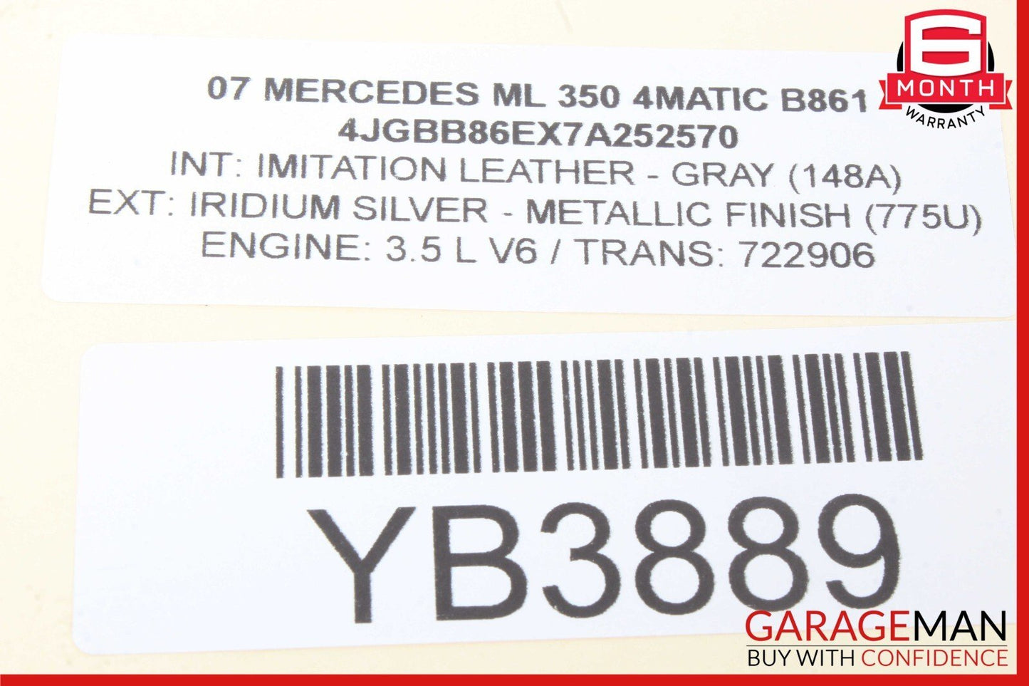 06-12 Mercedes W164 ML350 Rear Right & Left Suspension Tie Rod Upper Control Arm
