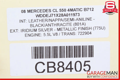 07-09 Mercedes W216 CL550 Center Console Multi Function Switch Control Knob Assy