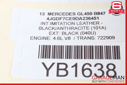 11-16 Mercedes GL450 S500 S550 4.7L Left Turbocharger Turbo Charger Manifold OEM