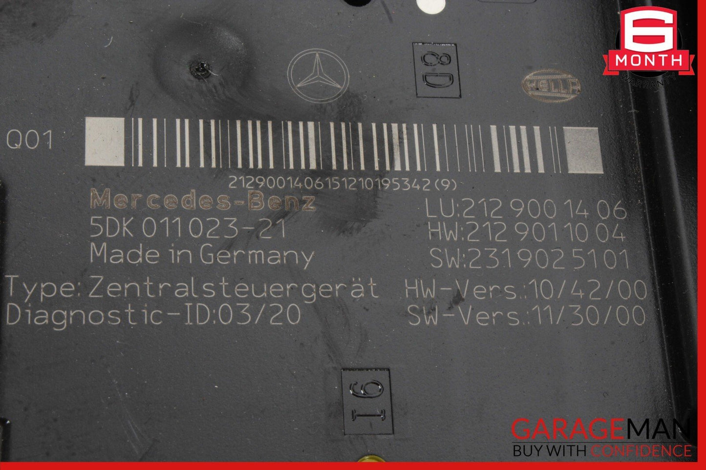 10-18 Mercedes W212 E350 Rear Fuse Relay Box SAM Signal Acquisition Assembly OEM