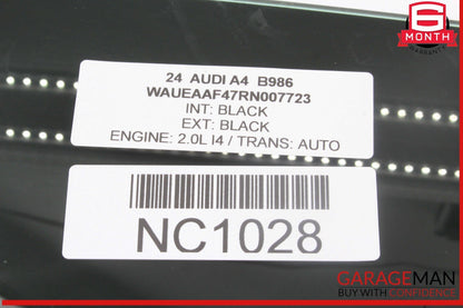 17-24 Audi A4 Front Right Passenger Side Door Window Glass 8W0845202C OEM